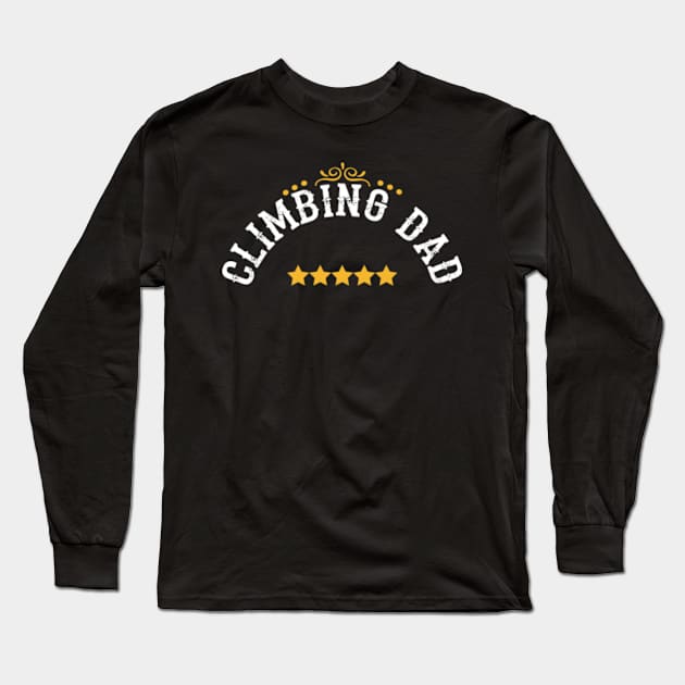 Climbing dad Long Sleeve T-Shirt by graphicganga